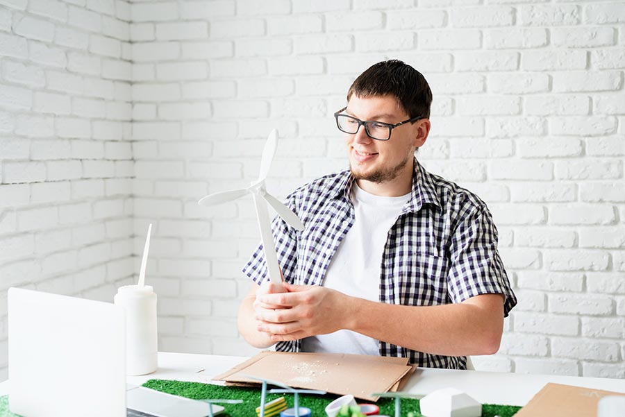 Solar Wind Farm Toy